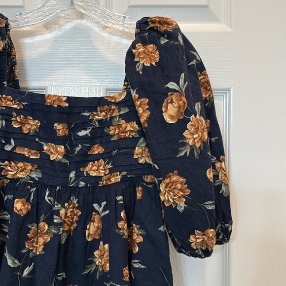 NWT Abercrombie & Fitch Emerson Linen-Blend Puff Sleeve Mini Dress Size XS - Picture 10 of 15